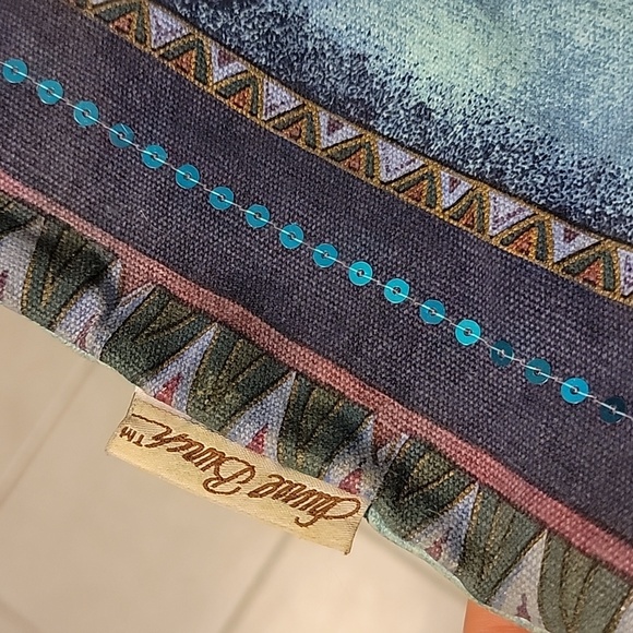 ✨Vintage Laurel Burch Indigo Mares Tote Bag✨ Sequins & Horse Magic! - Picture 8 of 11